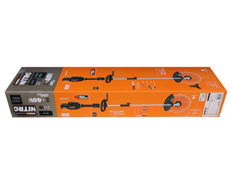 Worx NITRO WG186E - Akku-Rasentrimmer - 2x20V/4Ah