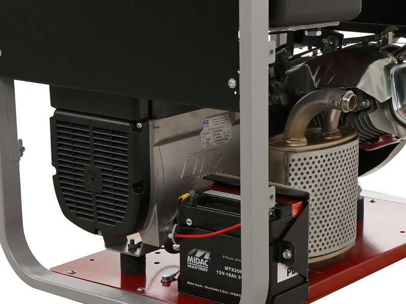 MOSA GE S-7000 BBM AVR EAS - Benzin-Stromerzeuger mit AVR-Regelung und Elektrostarter 6.5 kW - Dauerleistung 5.4 kW - 230V
