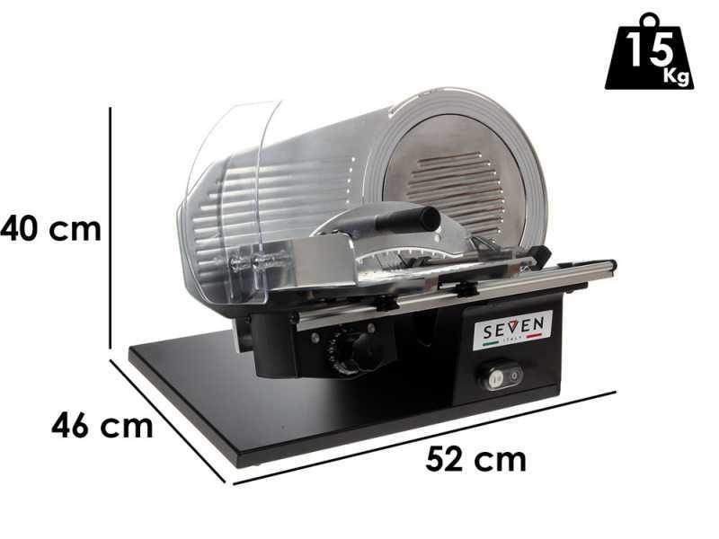 Aufschnittmaschine Seven Italy PS 275 PRO BLACK - 275 mm Klinge - inklusive Sch&auml;rfger&auml;t