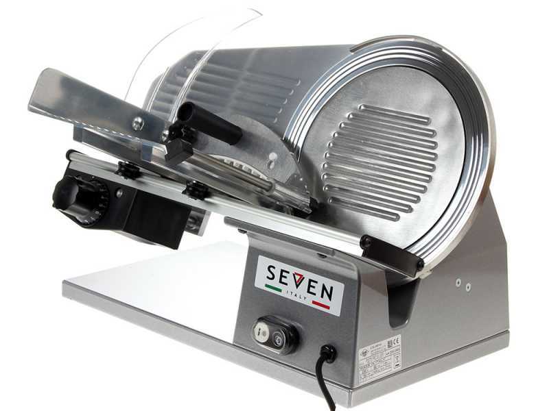 Aufschnittmaschine Seven Italy PS 275 PRO SILVER - 275 mm Klinge - inklusive Sch&auml;rfger&auml;t