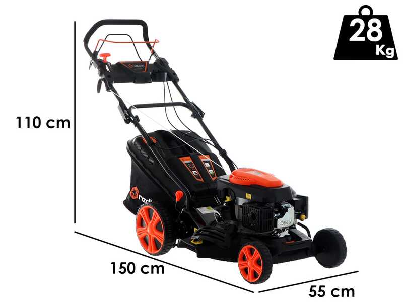 Rasenm&auml;her mit Radantrieb Redback S463VHY-T6 - 4 in 1 - Schnittbreite 45 cm