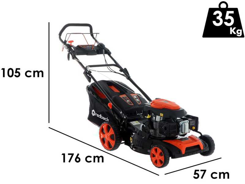 Rasenm&auml;her mit Radantrieb Redback S511 VHY-K - 4 in 1 - Schnittbreite 50 cm