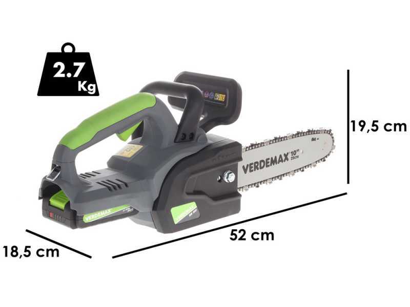 Akku-Kettens&auml;ge Verdemax SE20  - 20V 2Ah - Schwert  25 cm
