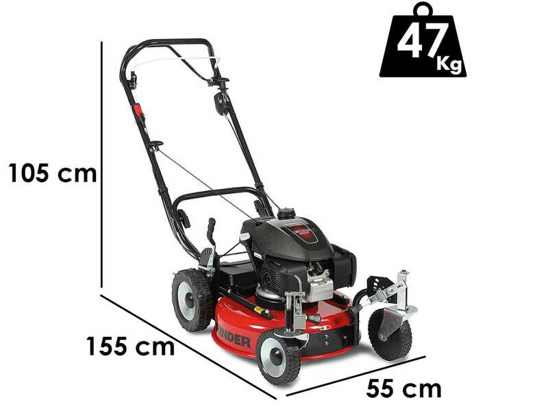 Mulchm&auml;her Marina Systems GRINDER ZERO SH mit Radantrieb - 52cm Schnittbreite - Honda GCVx 200 Motor - Doppelmulchmesser