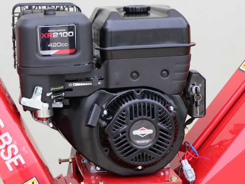 GeoTech-Pro BMS155 BS - H&auml;cksler mit Raupenantrieb und Motorschubkarre  -  B&amp;S XR2100 Motor