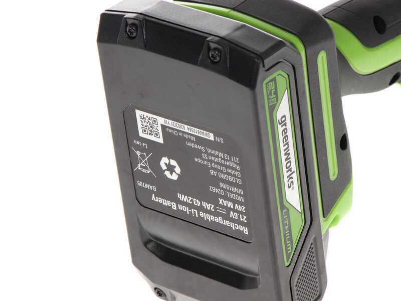 48V 4 Ah 24V 8 Ah Akku G24B4 Und Doppelsteckplatz-Ladegerät G24X2C Greenworks 24v