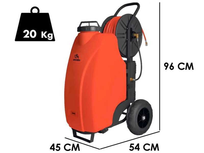 Druckspr&uuml;her 45L mit Transportwagen Trolley Ausonia