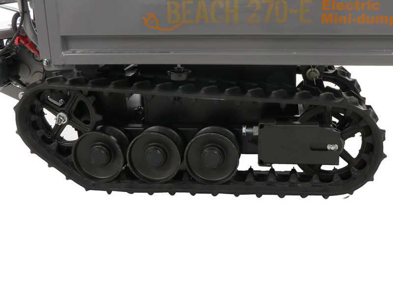 Wortex Beach 270E - Akkubetriebene Raupendumper mit ausziehbarer Mulde  - 450 kg Tragf&auml;higkeit