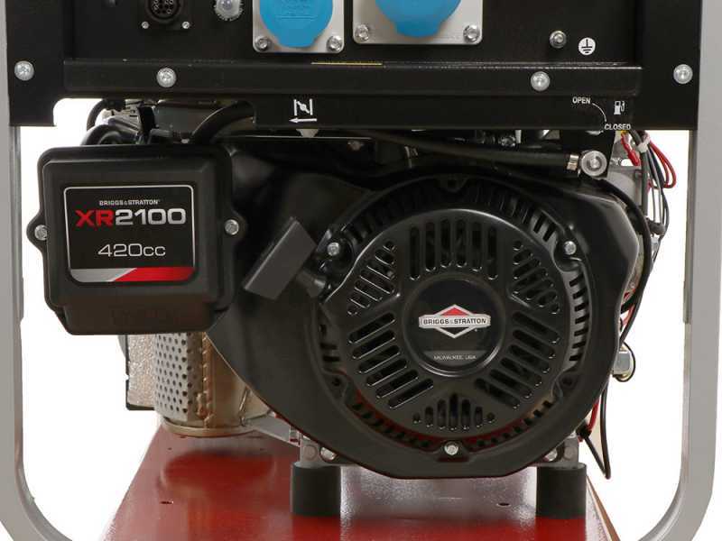 MOSA GE S-7000 BBM AVR EAS - Benzin-Stromerzeuger mit AVR-Regelung 6.5  kW - Dauerleistung 5.4 kW - 230V + ATS