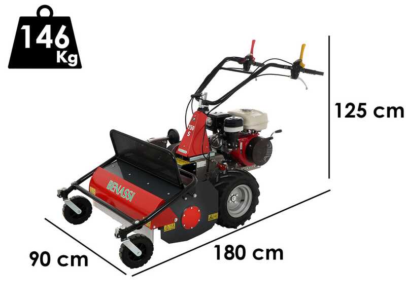 Benassi T750S - Professioneller Schlegelmulcher mit Y-Messern - Honda Motor GX270