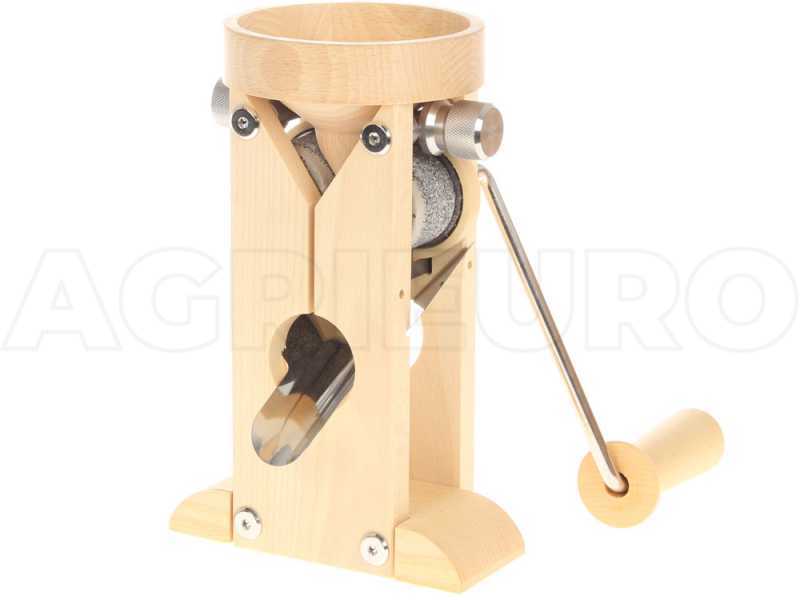 Schnitzer Campo 150g - Handflockenquetsche aus Buche mit Steinwalzen