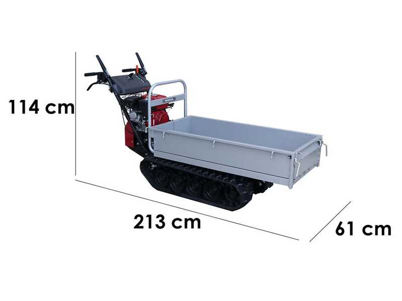 Raupendumper Honda HP 500 BX E1 - ausziehbare Kastenmulde - Tragf&auml;higkeit 500 kg