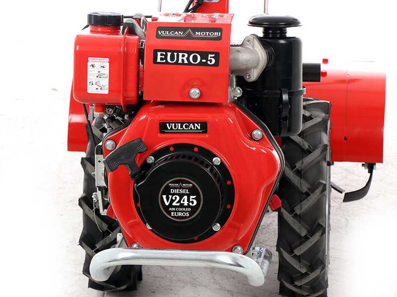 Mittlerer Diesel-Einachsschlepper Diesse Minitriss - Vulcan V245 Motor - Fr&auml;se 64 cm