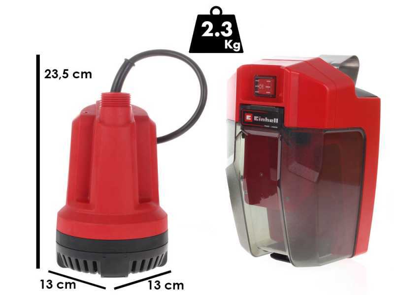 Tauchpumpe Einhell GE-SP 18 Li - 18V 2,5 Ah Akku und Ladeger&auml;t