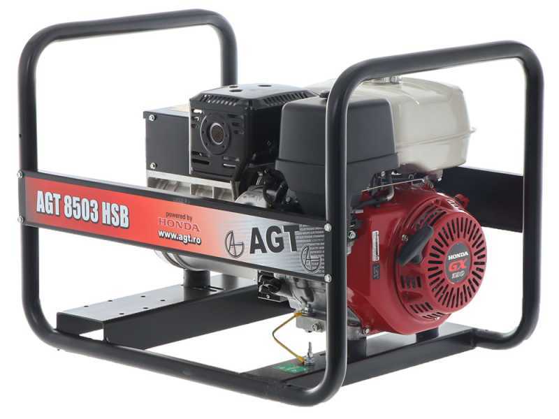 AGT 8503 HSB - Benzin-Stromerzeuger 6.4 kW - Dauerleistung 6 kW - 400V