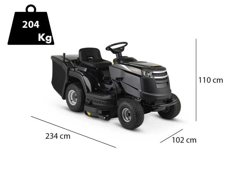 Rasentraktor Alpina AT4 98 HA -  mit Hydrostatgetriebe und Fangkorb 240 L