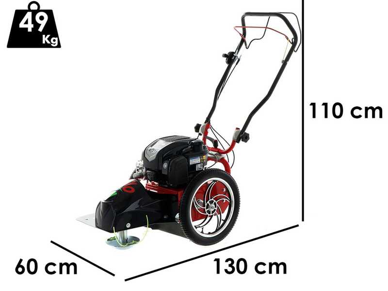 FLO SPEED 7 BS - Benzin-Hochgrasm&auml;her - Messer und Fadenkopf - B&amp;S 675EXi