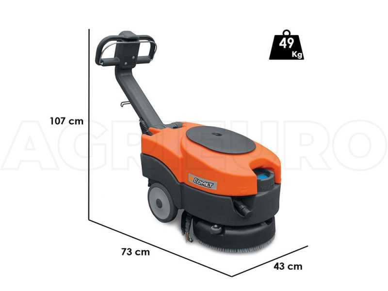 Elektrische Profi-Bodenreinigungsmaschine Comet PSW 11 E - 230 V