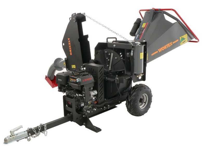 Wortex Grizzly - H&auml;cksler mit Verbrennungsmotor - Loncin 420ccm mit Elektrostarter