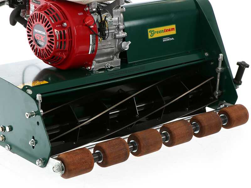 Spindelm&auml;her Marina Systems 660H - Honda GX200 - Metallwalze - mit 6 Messern