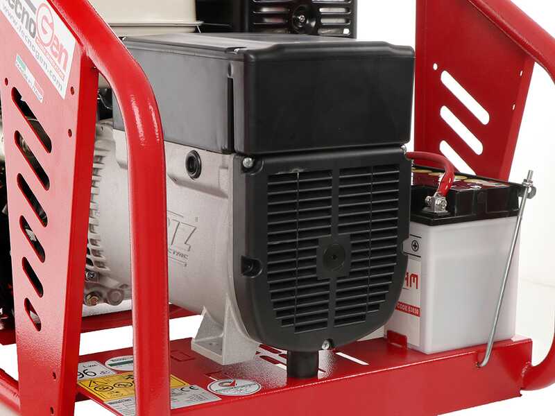 TecnoGen H8000 E/A - Benzin-Stromerzeuger 5.8 kW - Dauerleistung 5.2 kW - 230V + ATS