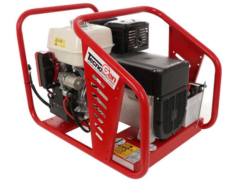 TecnoGen H8000 E/A - Benzin-Stromerzeuger 5.8 kW - Dauerleistung 5.2 kW - 230V + ATS
