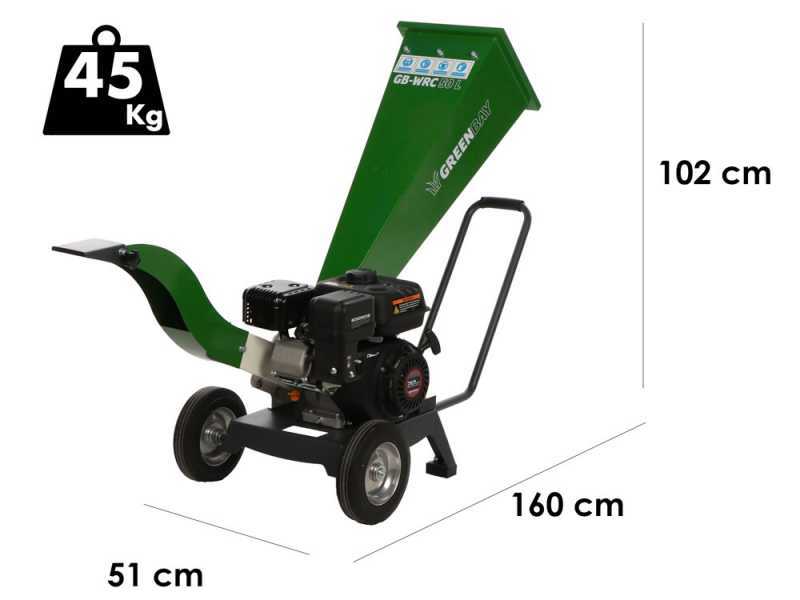 GreenBay GB-WRC 50 L - H&auml;cksler mit Verbrennungsmotor - Motor 7 PS
