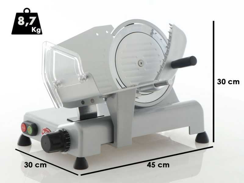 RGV Desy AF 200 AM Silver - Aufschnittmaschine geh&auml;rtetes Messer 200mm - 110W