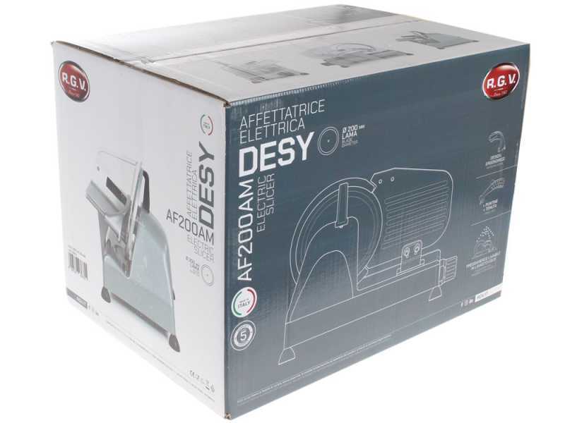 RGV Desy AF 250 AM Silver - Aufschnittmaschine mit geh&auml;rtetem Messer 250mm - 140W
