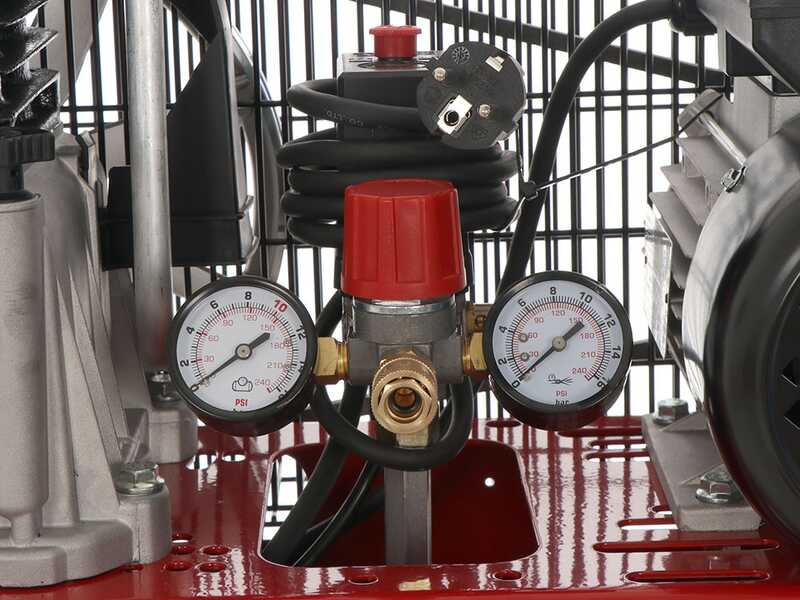 Fini Advanced MK 103-100-3M - Elektrischer 230V-Kompressor mit Riemenantrieb - Motor 3PS - 100 l