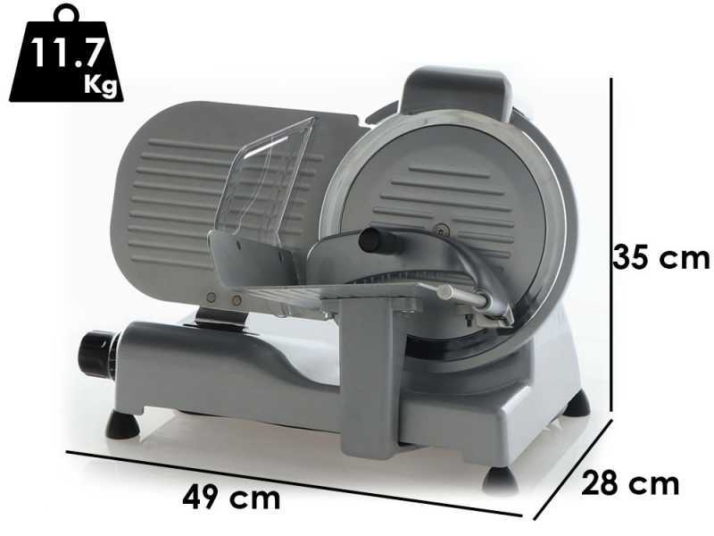 RGV Desy AF 250 F Silver - Aufschnittmaschine geh&auml;rtetes Messer 250mm - 140W
