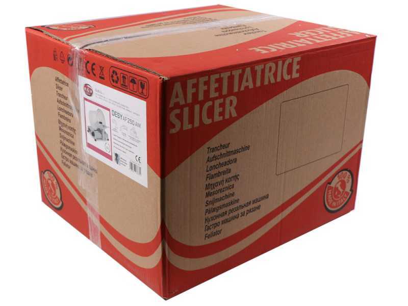 RGV Desy AF 250 F Silver - Aufschnittmaschine geh&auml;rtetes Messer 250mm - 140W
