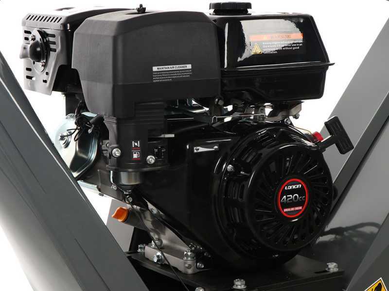 Wortex Drake D420/120L - H&auml;cksler mit Verbrennungsmotor - Loncin G420F Motor 15 PS