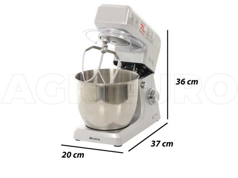 K&uuml;chenmaschine mit Planetenr&uuml;hrwerk/Mixer  - Ariete Gourmet Professional 7L Metal