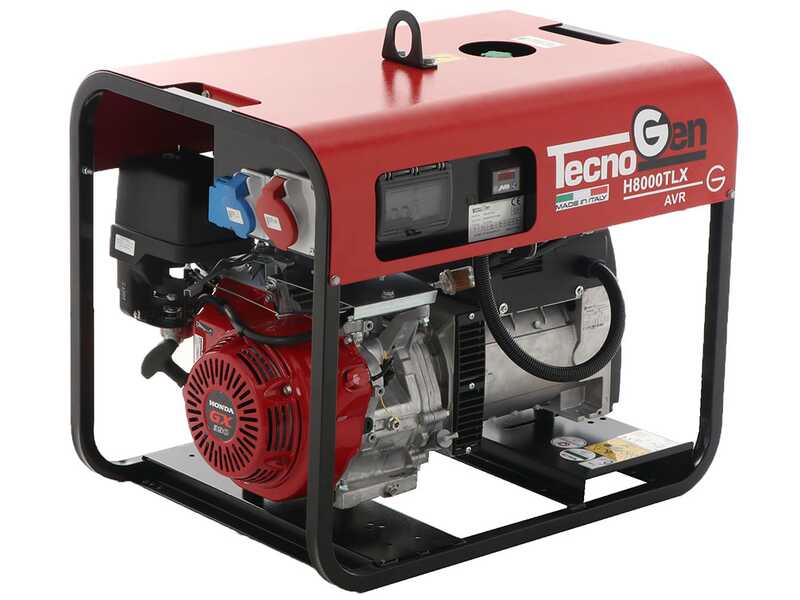 TecnoGen H8000TLX - Benzin- Stromerzeuger 6 kW - Dauerleistung 5.4 kW - 400V