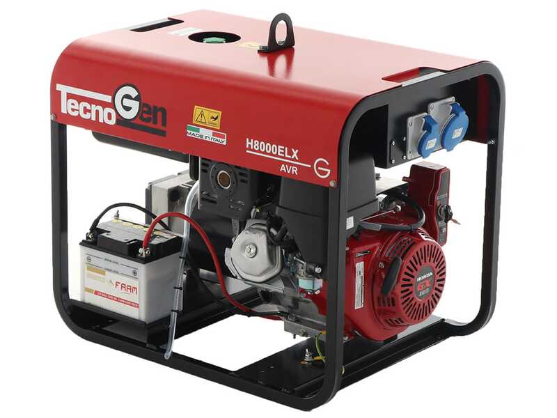 TecnoGen H8000ELX - Benzin-Stromerzeuger 5.8 kW - Elektro-Starter - Dauerleistung 5.2 kW - 230V