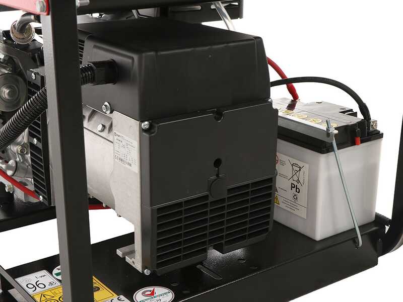 TecnoGen H8000TELX - Benzin-Stromerzeuger mit Elektrostarter 6 kW - Dauerleistung 5.4 kW - 400V