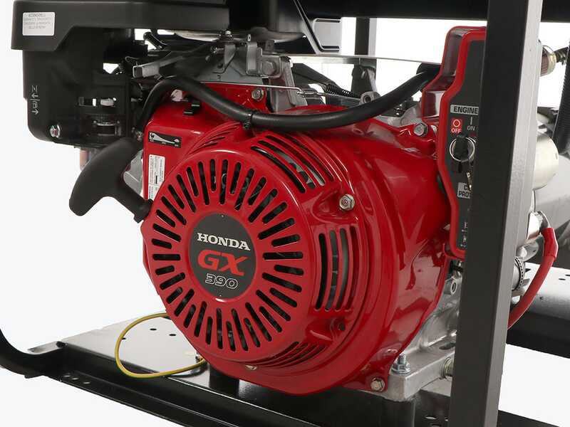 TecnoGen H8000TELX - Benzin-Stromerzeuger mit Elektrostarter 6 kW - Dauerleistung 5.4 kW - 400V