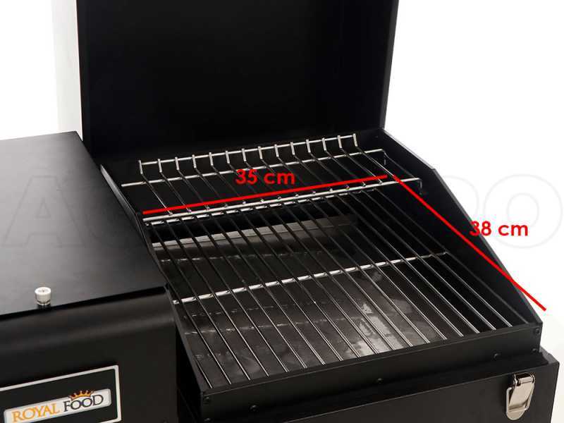 Pelletgrill Royal Food PELLETTO 130 - Grillroste aus Edelstahl - Grillrost 35x38 cm