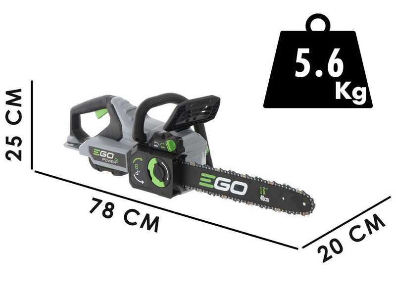 EGO CS1610E - Akku-Kettens&auml;ge 56V 5Ah - 40 cm Schwert
