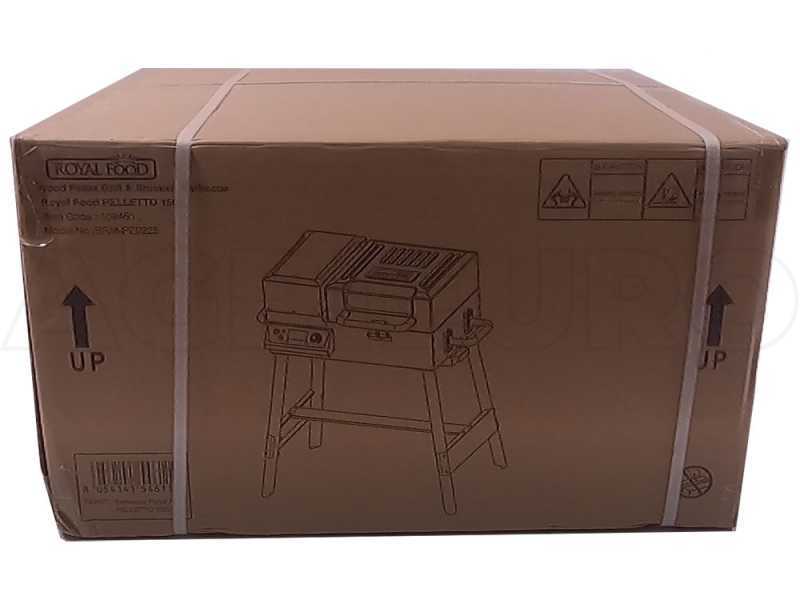 Pelletgrill Royal Food Pelletto 150 L - Grillroste aus Edelstahl - Grillrost 35x38 cm
