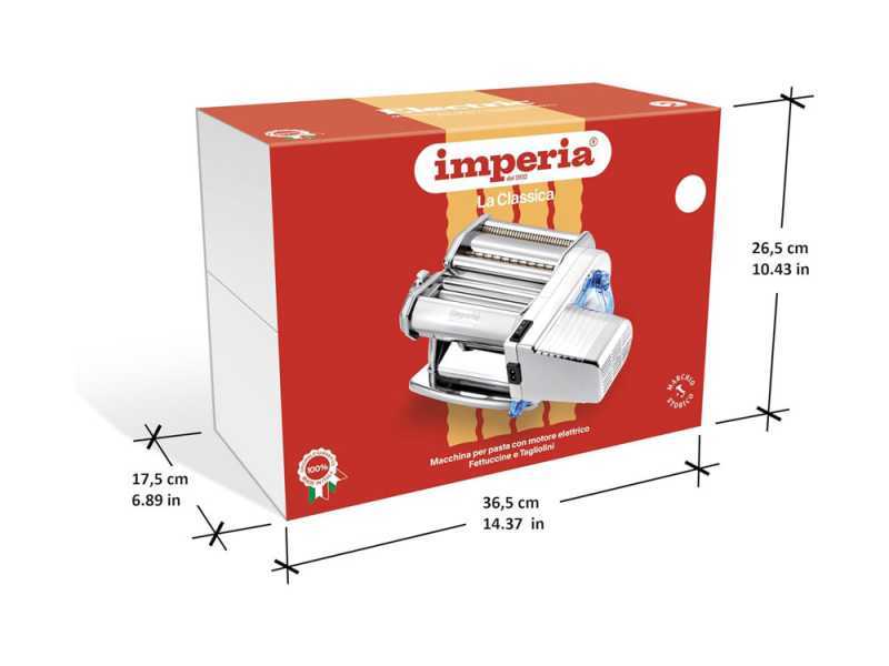 Imperia Electric Ipasta - Elektrische Nudelmaschine f&uuml;r hausgemachten Pastateig - Classic Reihe - glatte Teigblatt