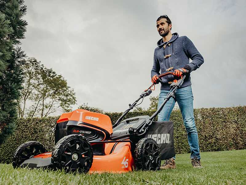 Akku-Rasenm&auml;her mit Radantrieb ECHO DLM310/46SP - Akku 40V 4Ah - Schnittbreite 46 cm