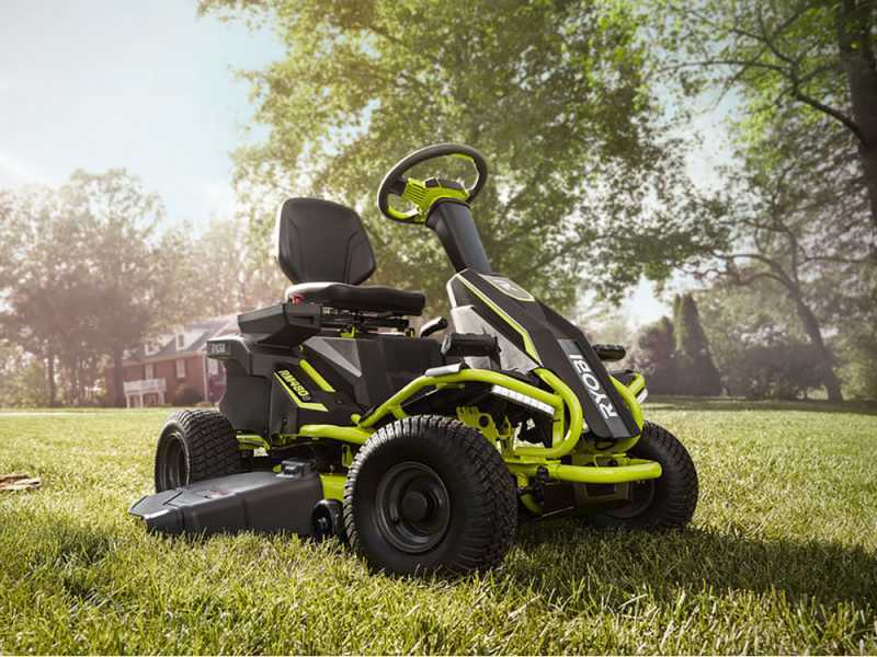 Akku-Rasentraktor Ryobi  RM480E - Mulchfunktion- Seitenauswurf - 4x12V Bleiakku