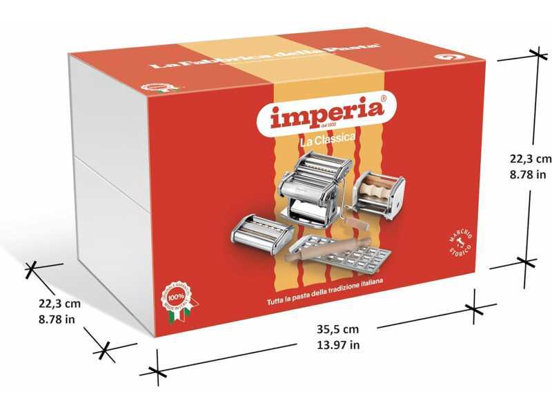 Imperia Fabbrica della Pasta - manuelle Nudelmaschine aus Edelstahl