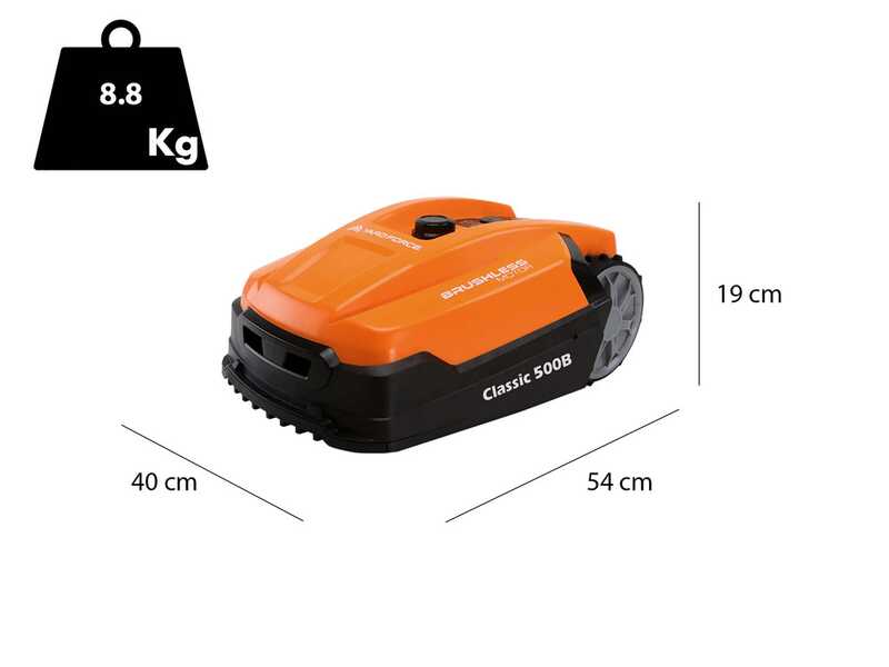 M&auml;hroboter Yard Force Classic 500B - Bluetooth integriert - Sto&szlig;sensoren