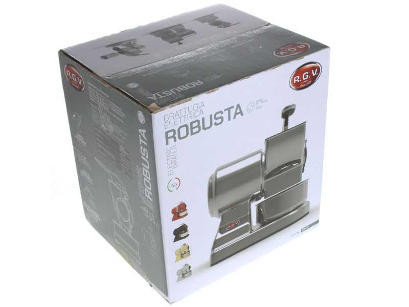 Elektro Tisch-Reibe RGV Robusta Silver - aus Aluminium - 450W