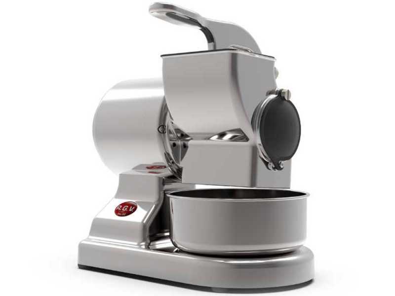 Elektro Tisch-Reibe RGV Robusta Silver - aus Aluminium - 450W