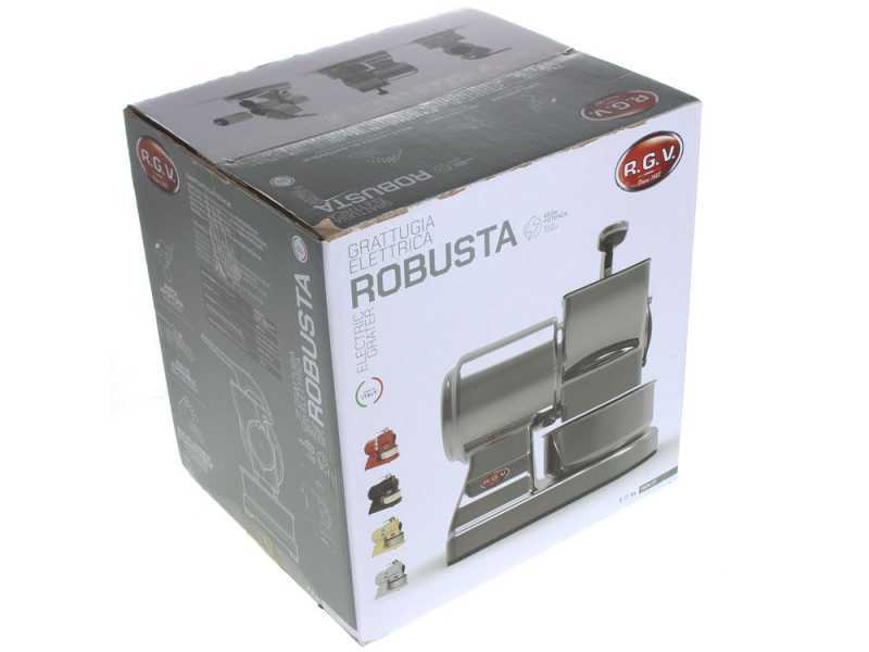 RGV Robusta - Elektro Tisch-Reibe Silver - aus Aluminium - 450W
