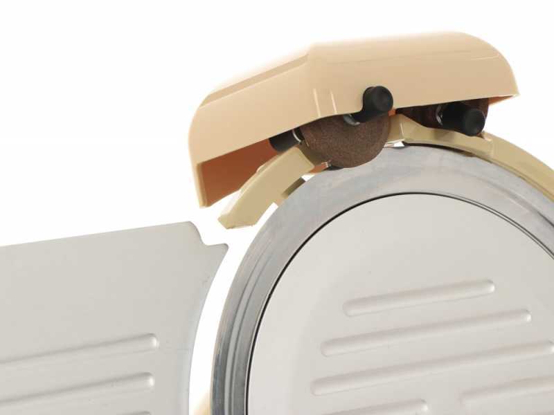 RGV Vintage 250 Ivory - Aufschnittmaschine mit geh&auml;rtetem Messer 250mm - 140W